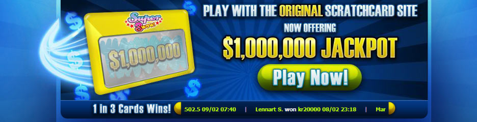 Scratch2Cash jackpot